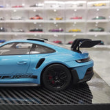 [AI Model] 1:18 Porsche 2023 911 992 GT3 RS blå modellbil harts