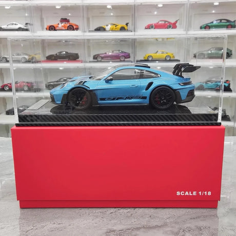 [AI Model] 1:18 Porsche 2023 911 992 GT3 RS Blue Model Car Resin