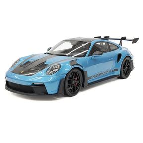[AI Model] 1:18 Porsche 2023 911 992 GT3 RS blå modellbil harts