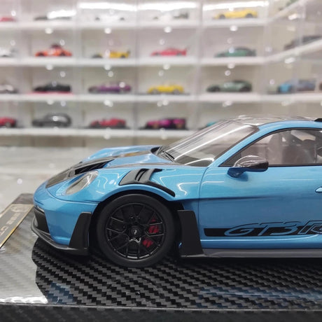 [AI Model] 1:18 Porsche 2023 911 992 GT3 RS Blue Model Car Resin
