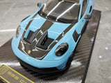 [AI Model] 1:18 Porsche 2023 911 992 GT3 RS Cyan モデルカー レジン