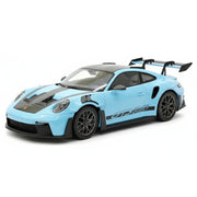 [AI Model] 1:18 Porsche 2023 911 992 GT3 RS Cyan pienoismalli