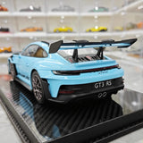 [AI Model] 1:18 Porsche 2023 911 992 GT3 RS Cyan モデルカー レジン