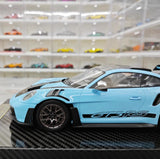 [AI Model] 1:18 Porsche 2023 911 992 GT3 RS Cyan モデルカー レジン