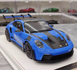 [AI Model] 1:18 Porsche 2023 911 992 GT3 RS Deep Blue Model Car Resin