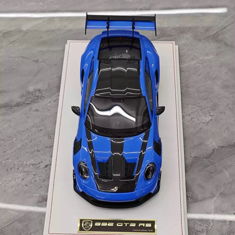 [AI Model] 1:18 Porsche 2023 911 992 GT3 RS Deep bleu voiture miniature Resin