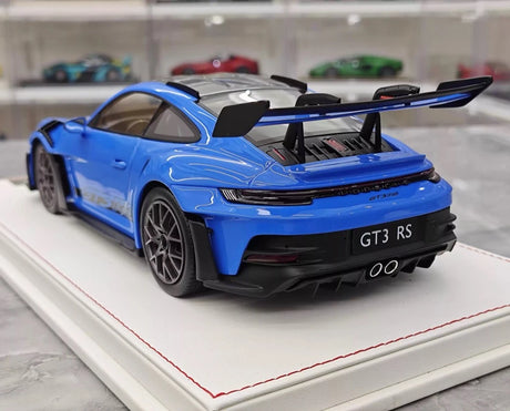 [AI Model] 1:18 Porsche 2023 911 992 GT3 RS Deep bleu voiture miniature Resin