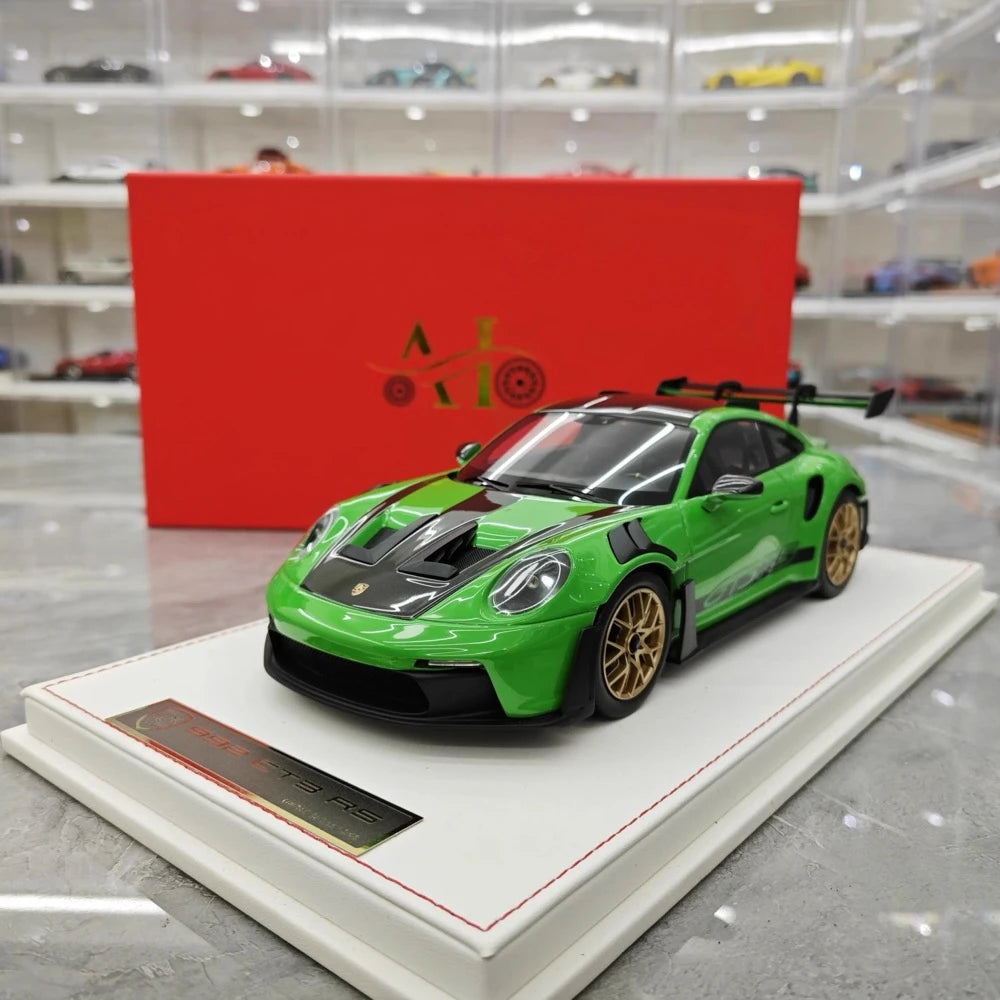 [AI Model] 1:18 Porsche 2023 911 992 GT3 RS Green Model Car Resin