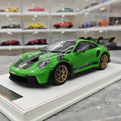 [AI Model] 1:18 Porsche 2023 911 992 GT3 RS Green Model Car Resin