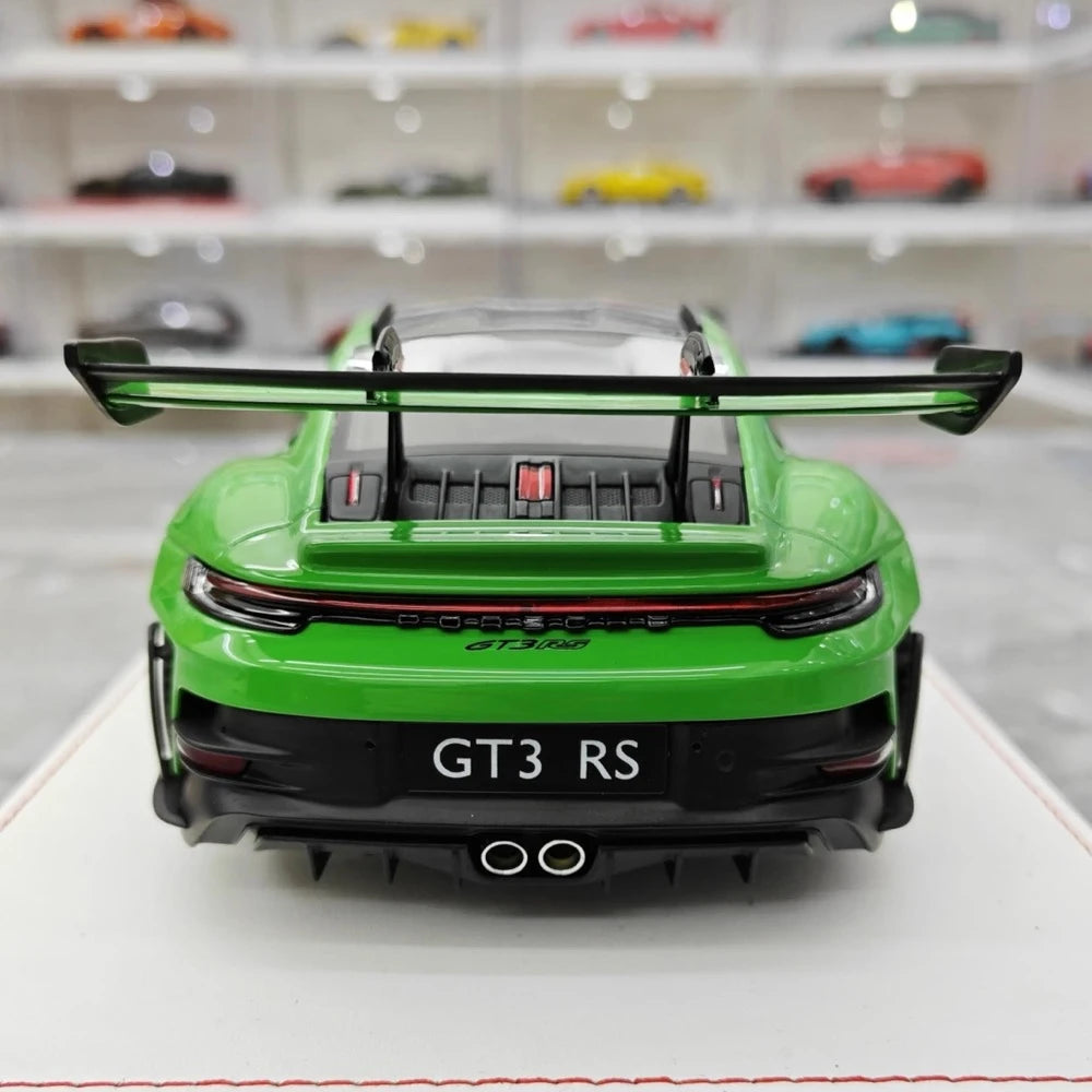 [AI Model] 1:18 Porsche 2023 911 992 GT3 RS Green Model Car Resin