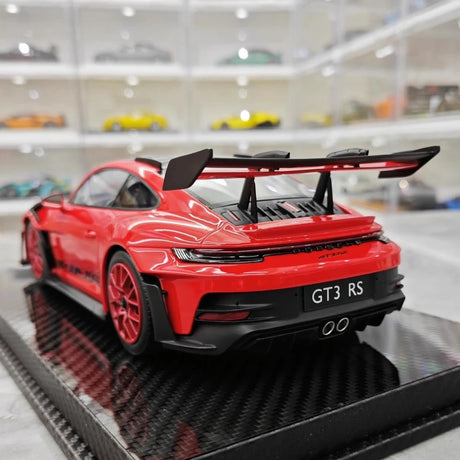 [AI Model] 1:18 Porsche 2023 911 992 GT3 RS rouge voiture miniature Resin