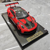 [AI Model] 1:18 Porsche 2023 911 992 GT3 RS rouge voiture miniature Resin