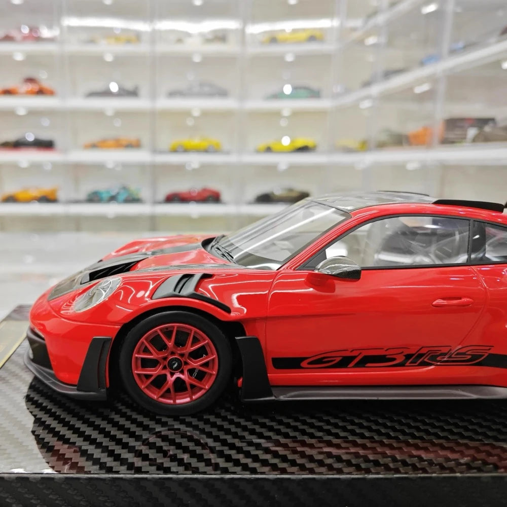 [AI Model] 1:18 Porsche 2023 911 992 GT3 RS Red Model Car Resin