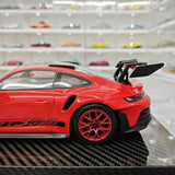 [AI Model] 1:18 Porsche 2023 911 992 GT3 RS rouge voiture miniature Resin