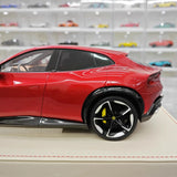 [AT] 1:18 Ferrari 2022 Purosangue Magenta Model Car Resin