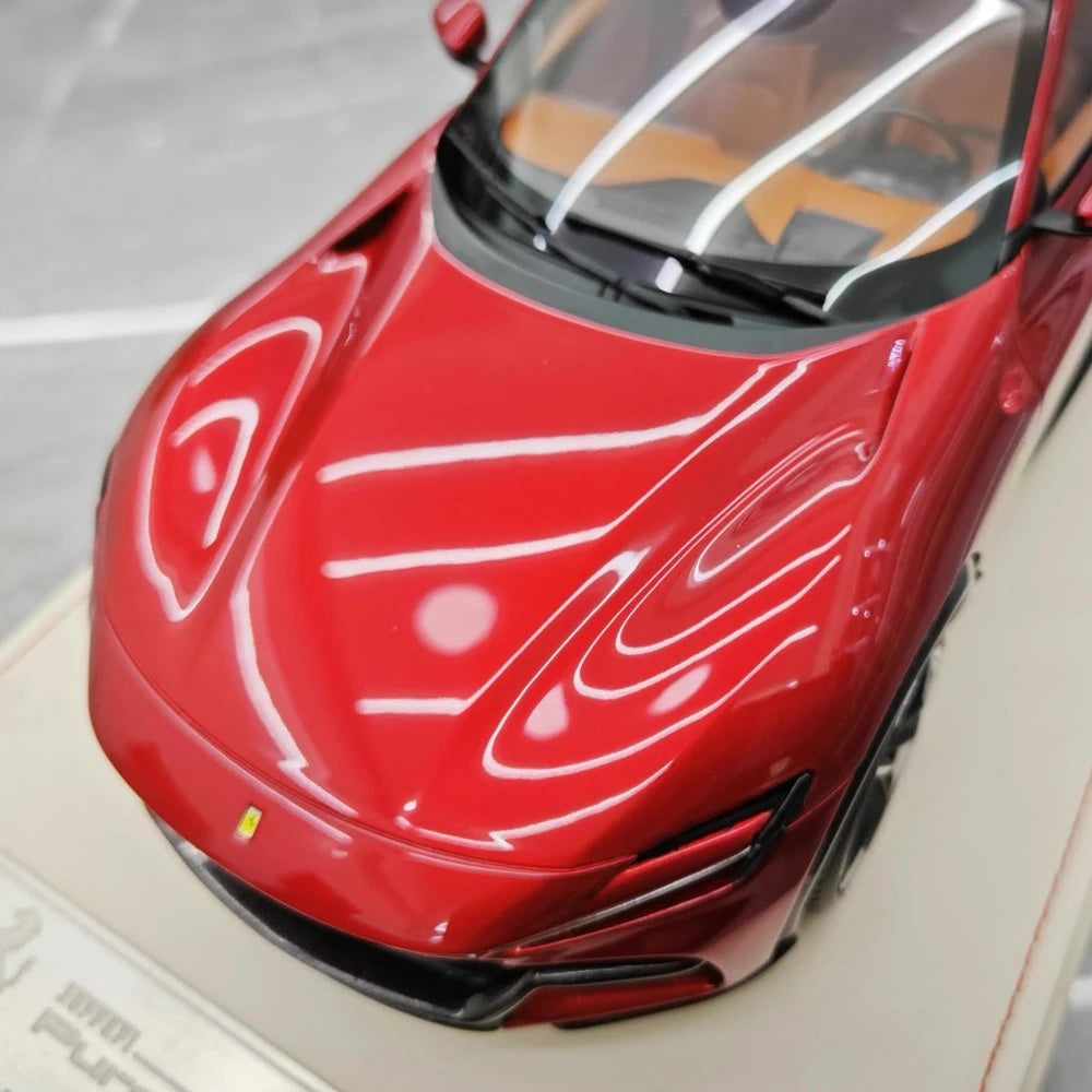 [AT] 1:18 Ferrari 2022 Purosangue Magenta Model Car Resin