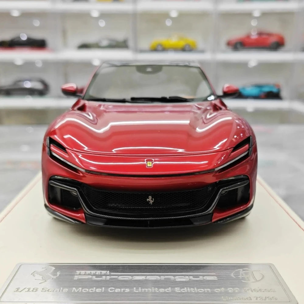 [AT] 1:18 Ferrari 2022 Purosangue Magenta Model Car Resin