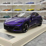 [AT] 1:18 Ferrari 2022 Purosangue violet voiture miniature Resin
