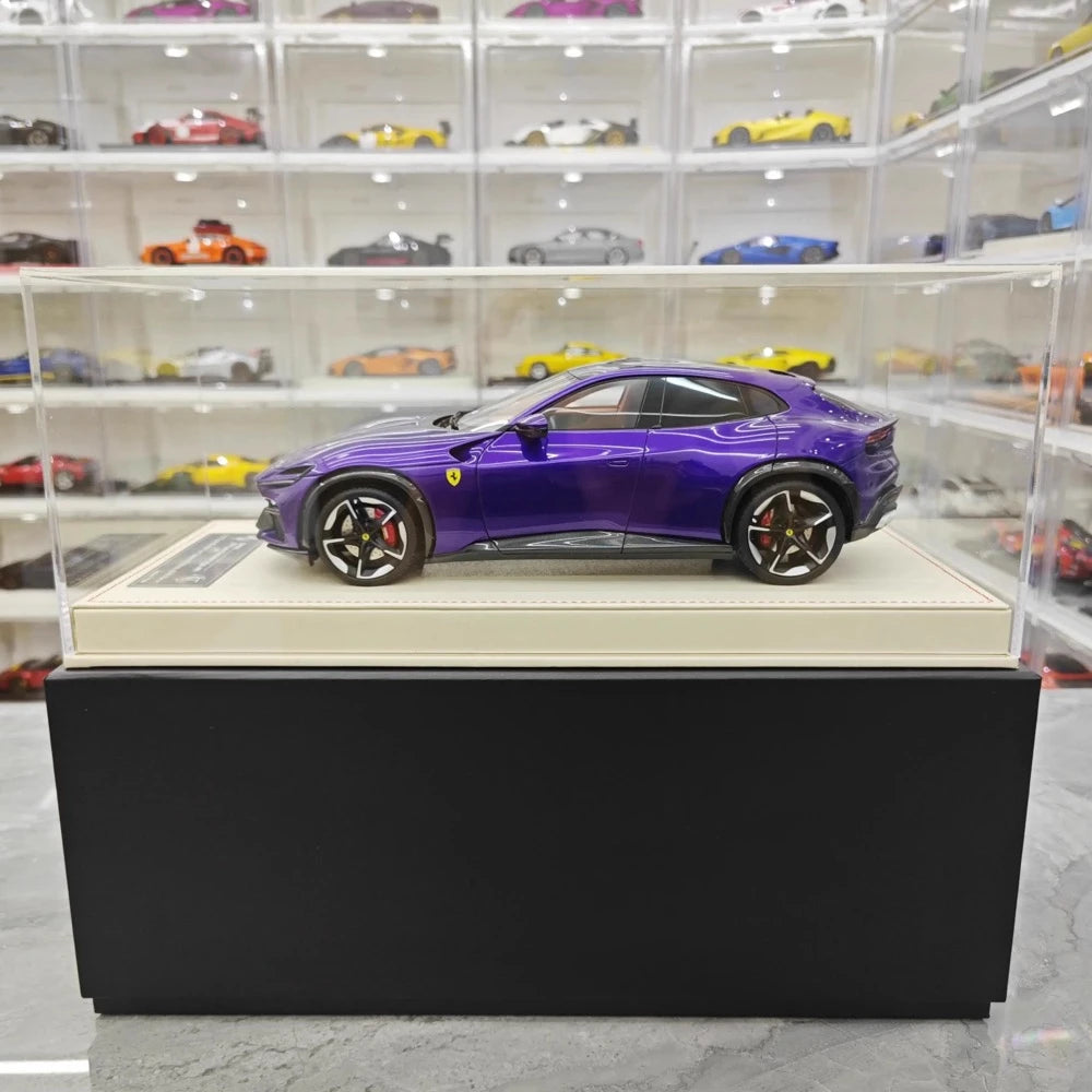 [AT] 1:18 Ferrari 2022 Purosangue Purple Model Car Resin