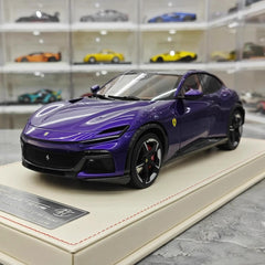 [AT] 1:18 Ferrari 2022 Purosangue Purple Model Car Resin