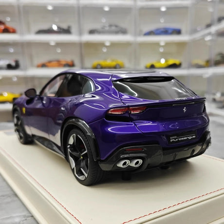 [AT] 1:18 Ferrari 2022 Purosangue Purple Model Car Resin