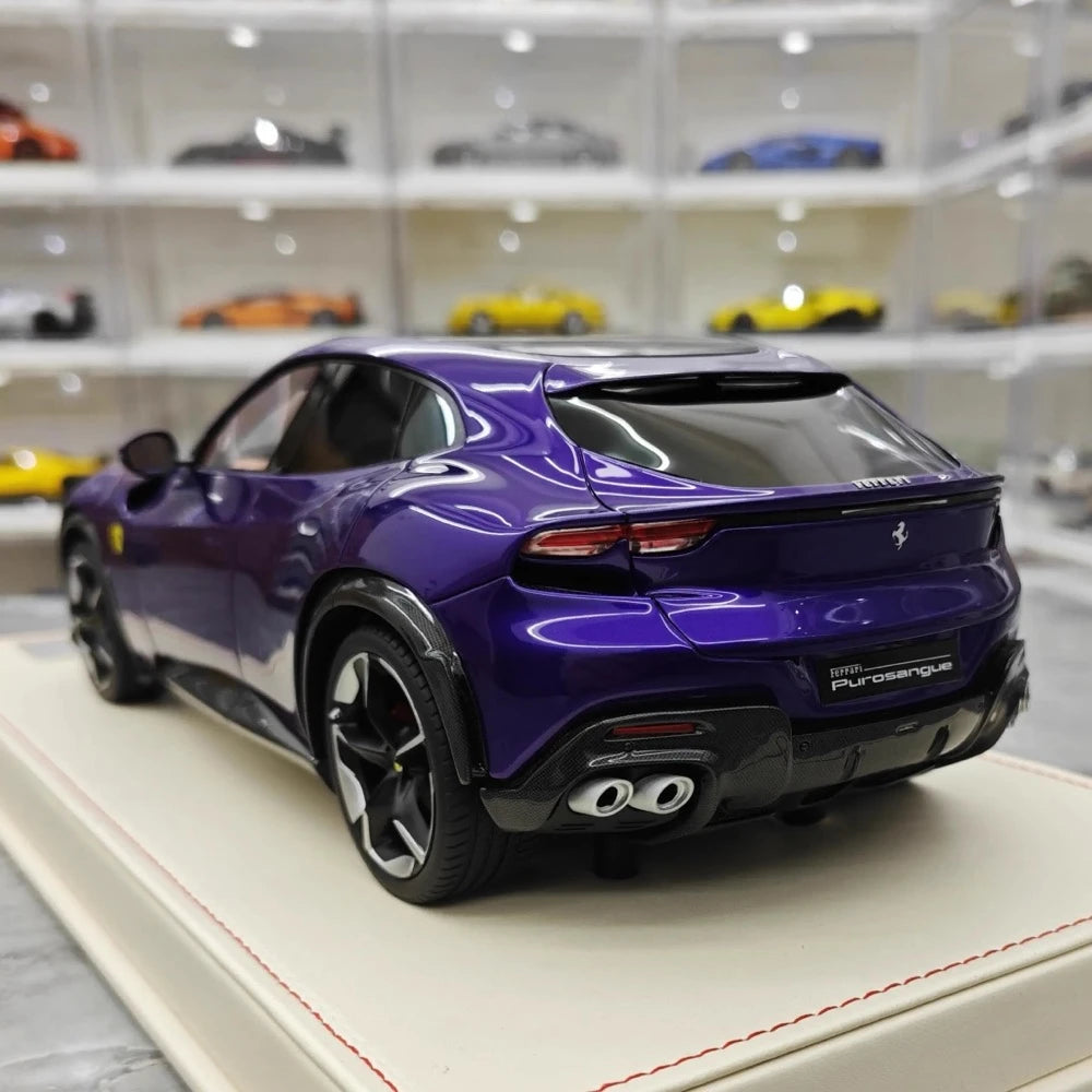 [AT] 1:18 Ferrari 2022 Purosangue Purple Model Car Resin
