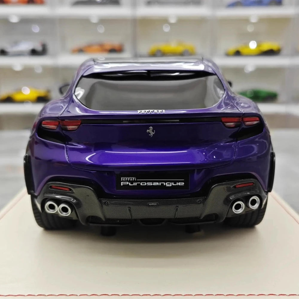 [AT] 1:18 Ferrari 2022 Purosangue Purple Model Car Resin