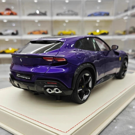 [AT] 1:18 Ferrari 2022 Purosangue Purple Model Car Resin