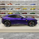 [AT] 1:18 Ferrari 2022 Purosangue violet voiture miniature Resin