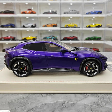 [AT] 1:18 Ferrari 2022 Purosangue Purple Model Car Resin