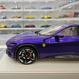 [AT] 1:18 Ferrari 2022 Purosangue violet voiture miniature Resin