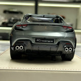AT Ferrari 2023 Purosangue Grigio Titanio 1:18 – Resina modelo de resina coleccionable