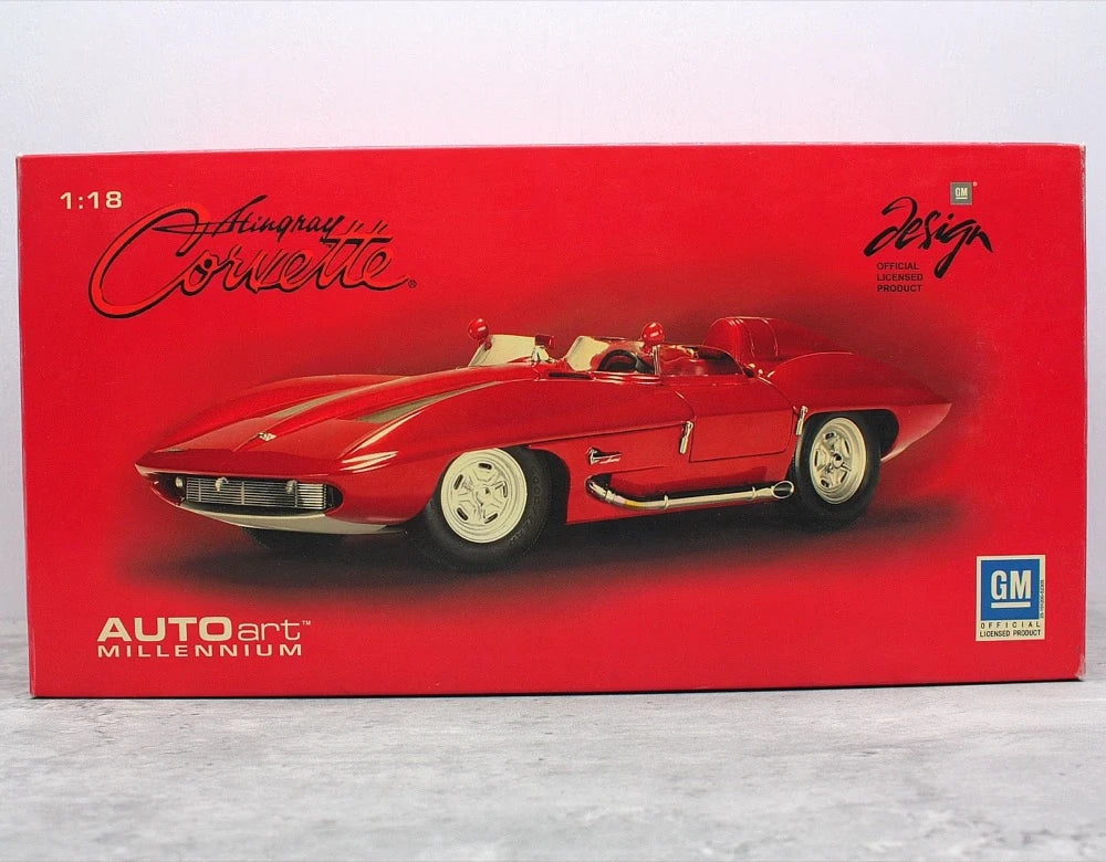 [AutoArt] 1:18 Chevrolet 1959 Corvette Stingray Red Model Car Die-Cast