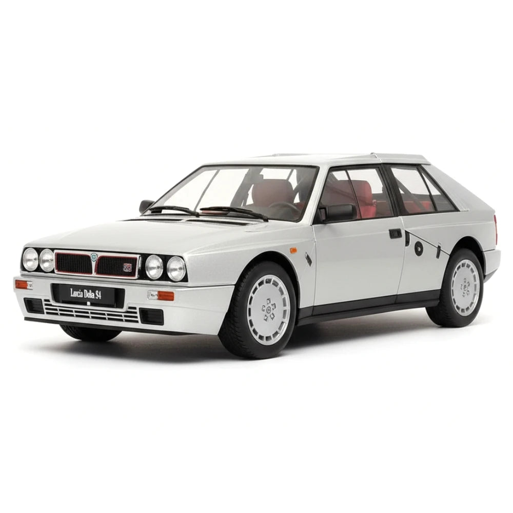 [AutoArt] 1:18 Lancia 1985 Delta S4 argento modellino di auto Die-Cast