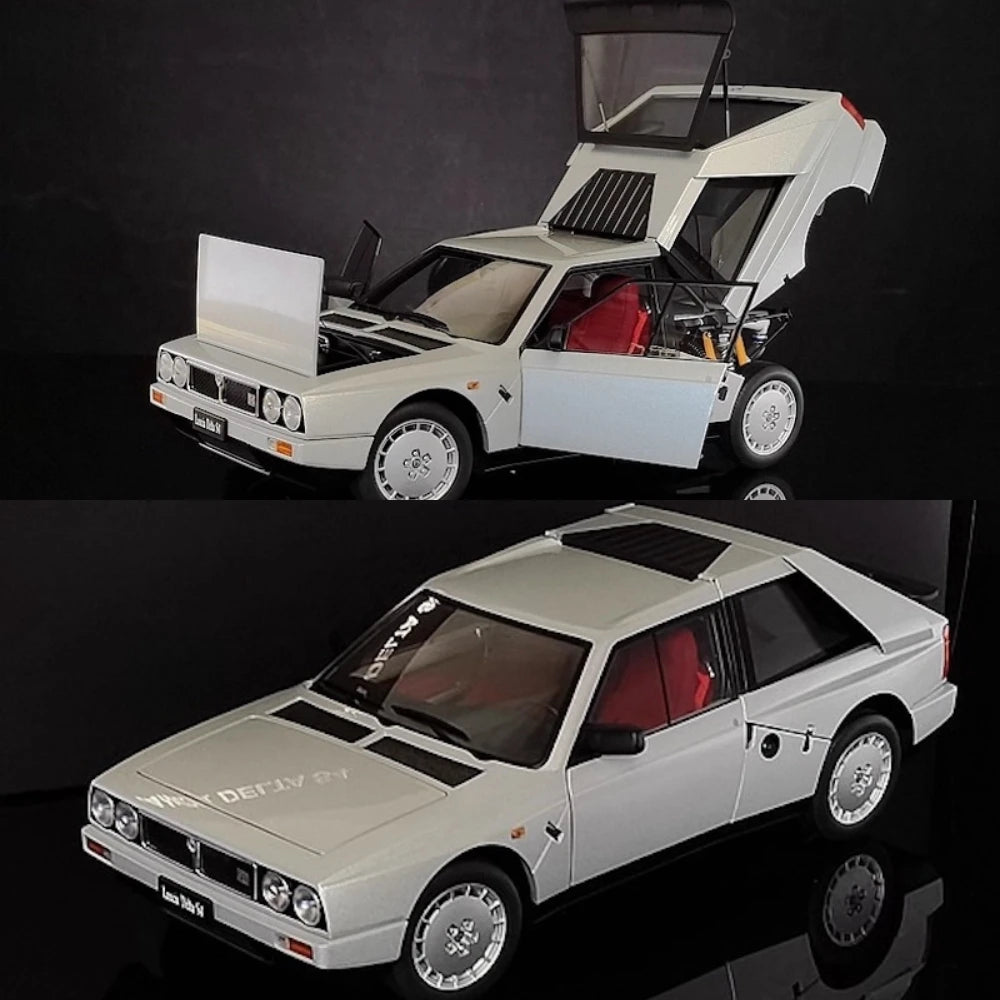 [AutoArt] 1:18 Lancia 1985 Delta S4 argento modellino di auto Die-Cast