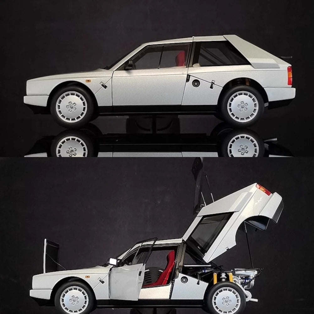 [AutoArt] 1:18 Lancia 1985 Delta S4 argento modellino di auto Die-Cast
