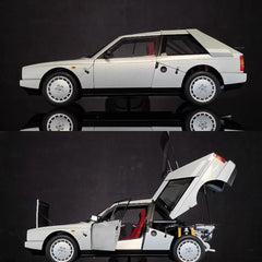 [AutoArt] 1:18 Lancia 1985 Delta S4 argento modellino di auto Die-Cast