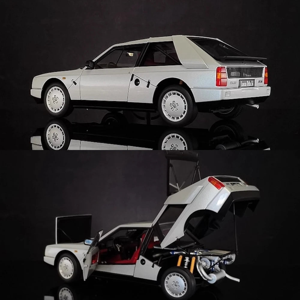 [AutoArt] 1:18 Lancia 1985 Delta S4 argento modellino di auto Die-Cast