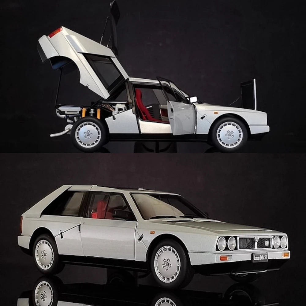 [AutoArt] 1:18 Lancia 1985 Delta S4 argento modellino di auto Die-Cast