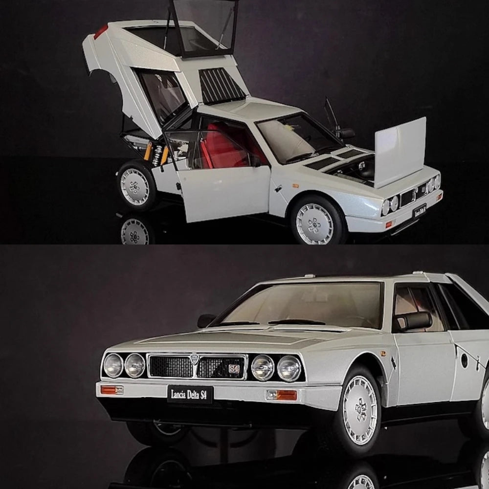 [AutoArt] 1:18 Lancia 1985 Delta S4 argento modellino di auto Die-Cast