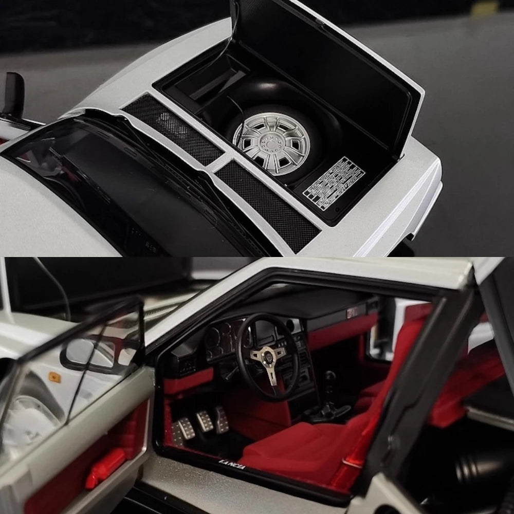 [AutoArt] 1:18 Lancia 1985 Delta S4 argento modellino di auto Die-Cast