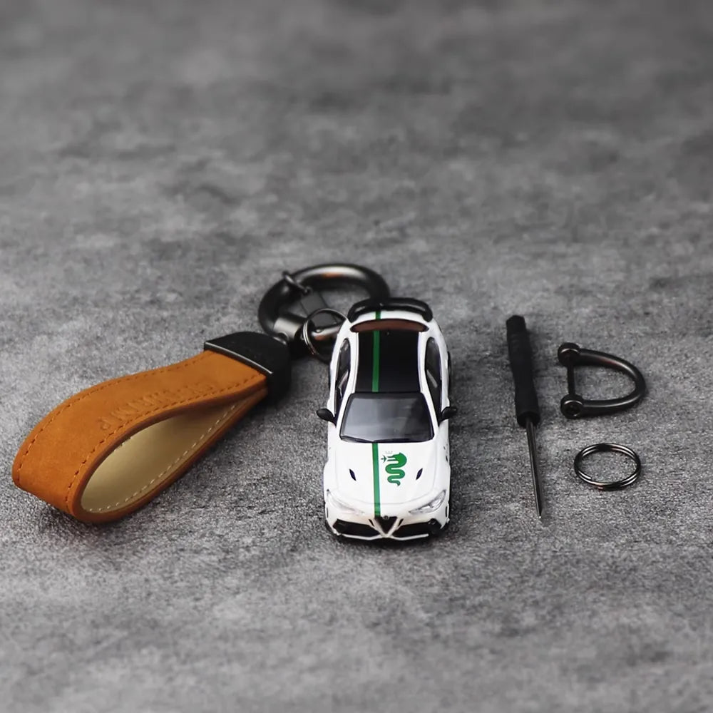 Alfa Romeo Giulia Keychain 1:64 Model Car Keychain