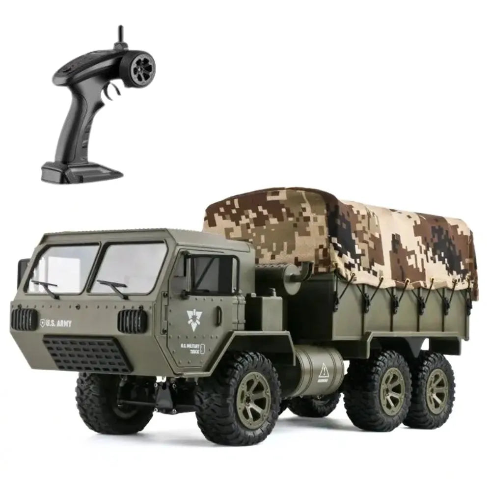 1:16 Scale All-Terrain RC Military Off-Road Truck with HD Camera RC Car