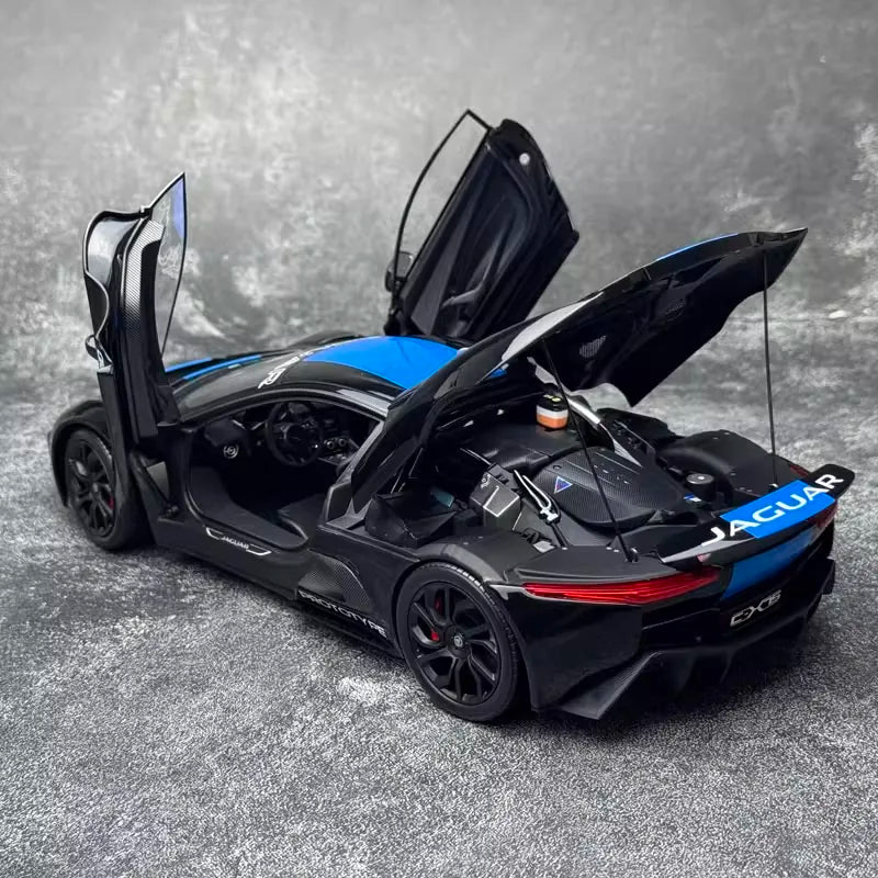 [Almost Real] 1:18 Jaguar 2010 C-X75 Black Model Car Die-Cast