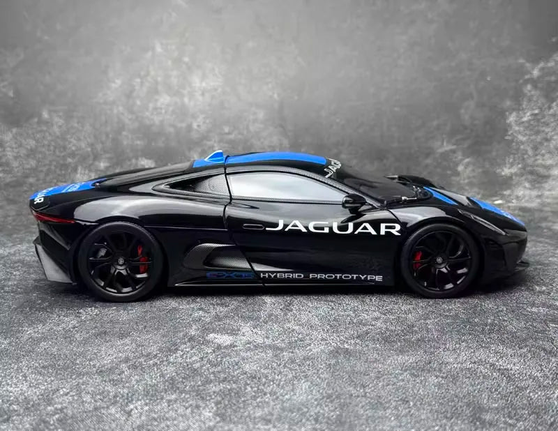 [Almost Real] 1:18 Jaguar 2010 C-X75 Black Model Car Die-Cast