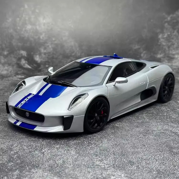 [Almost Real] 1:18 Jaguar 2010 C-X75 Silver Model Car Die-Cast