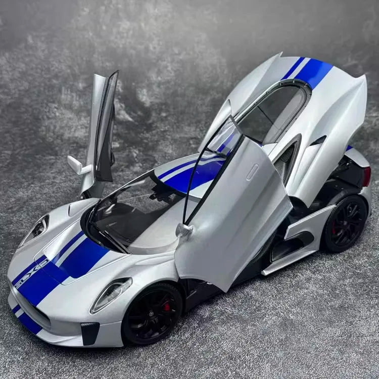 [Almost Real] 1:18 Jaguar 2010 C-X75 Silver Model Car Die-Cast