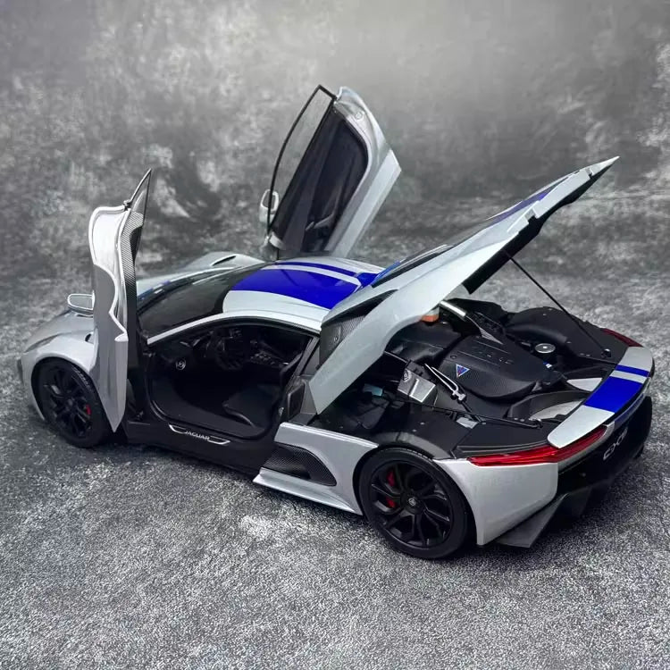 [Almost Real] 1:18 Jaguar 2010 C-X75 Silver Model Car Die-Cast