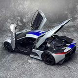 [Almost Real] 1:18 Jaguar 2010 C-X75 Silver Model Car Die-Cast