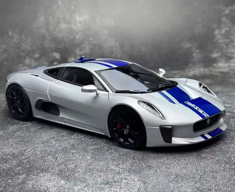 [Almost Real] 1:18 Jaguar 2010 C-X75 Silver Model Car Die-Cast